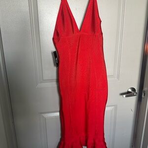 Diva Red Backless Dress